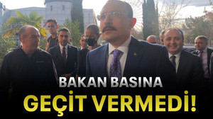 Bakan basına geçit vermedi!